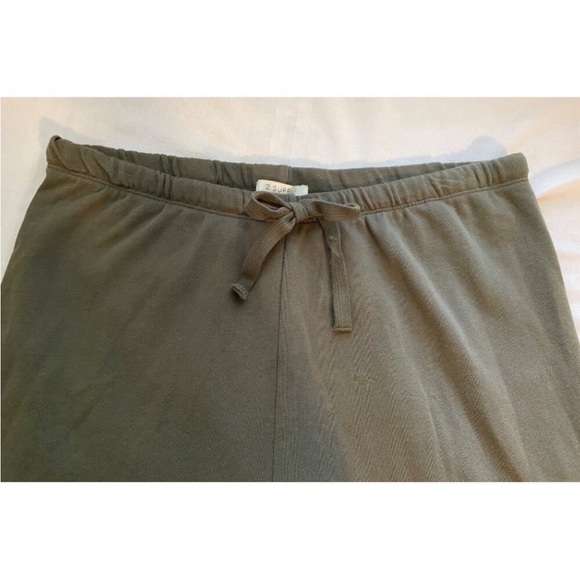 Z Supply Women Olive Green Distressed Lounge Set M Joggers + M Sweatshirt - Picture 3 of 15